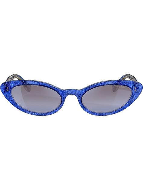 miu miu glitter glasses blue|miu miu sunglasses.